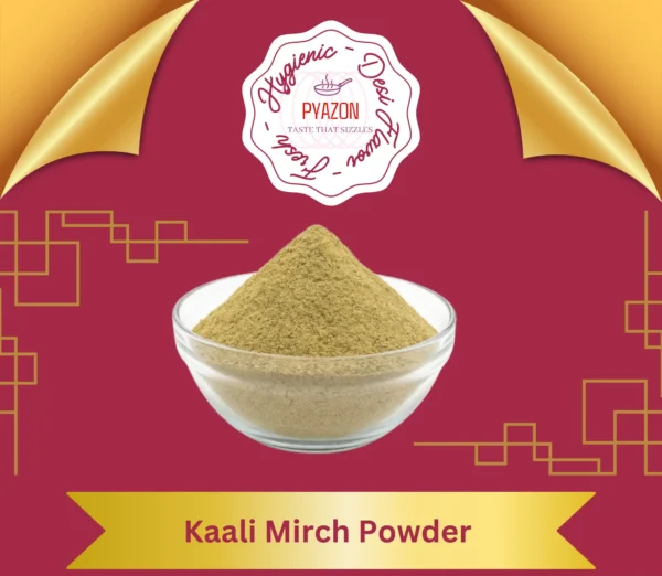 Kaali Mirch Powder by Pyazon in premium packaging with bold flavor