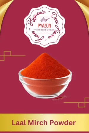 Laal Mirch powder with scattered dry red chilies – Pyazon spices