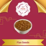 Organic flax seeds in a bowl – high in omega-3, fiber, and protein