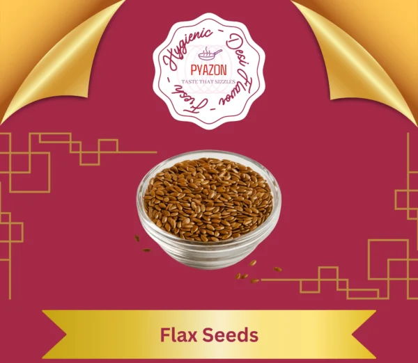 Organic flax seeds in a bowl – high in omega-3, fiber, and protein
