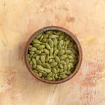 Bowl of fresh premium pumpkin seeds by Pyazon – healthy superfood for snacks and recipes