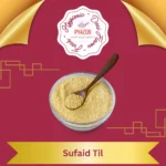Sufaid Til packed in eco-friendly Pyazon pouch