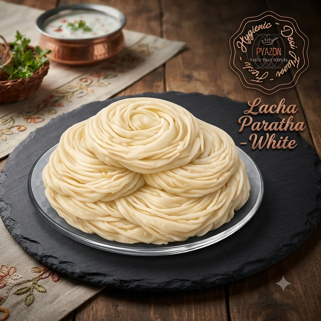 Lacha Paratha - White