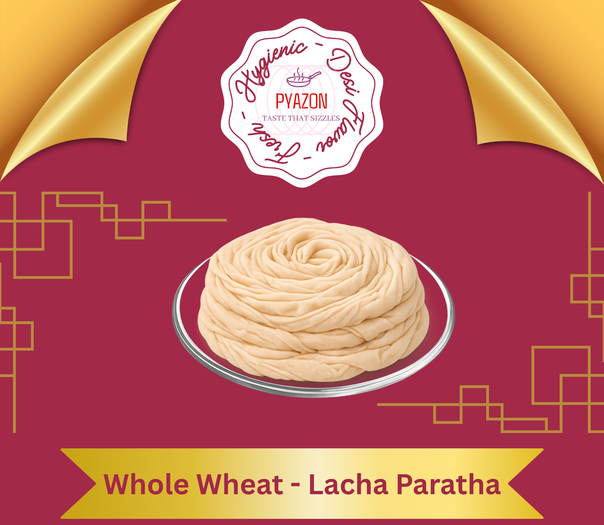 Best Whole Wheat Lacha Paratha crispy layered paratha